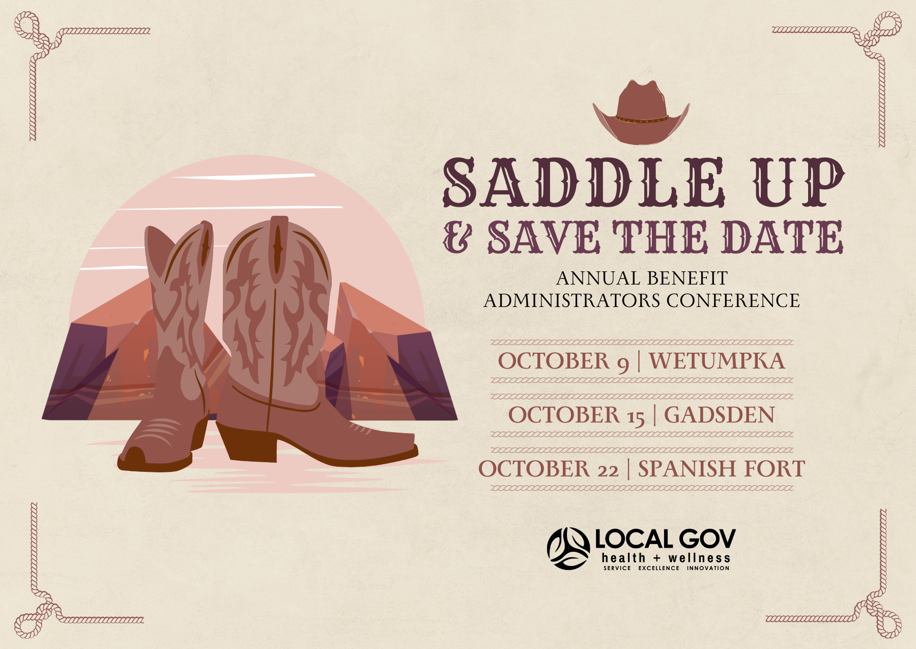 Save the Date postcard