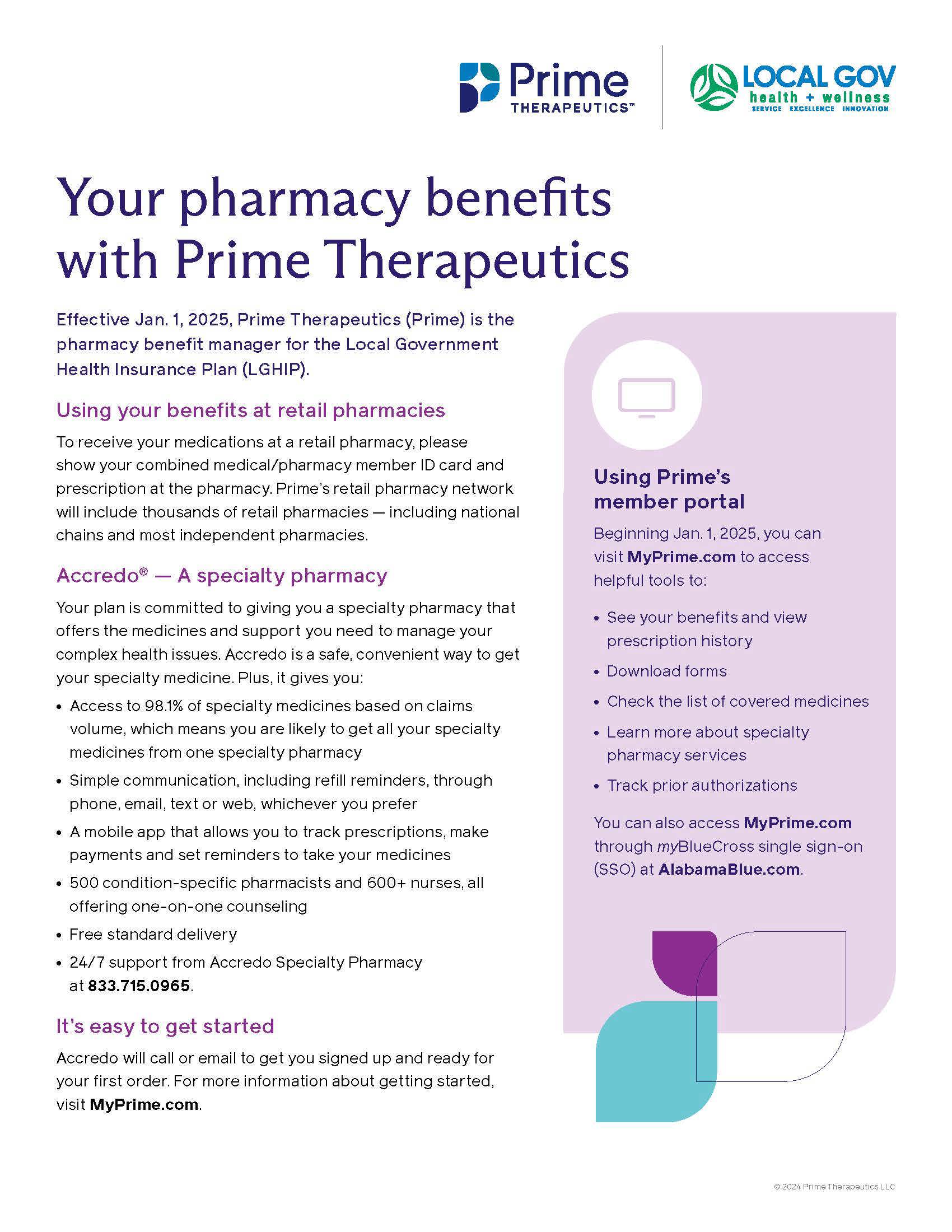 Prime therapeutics benefit overview 2025