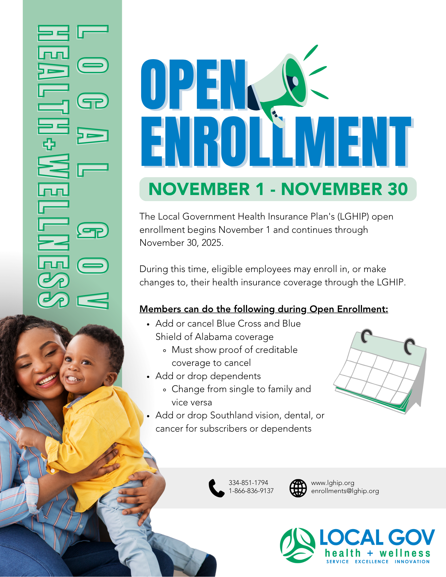 open enrollment flyer for members