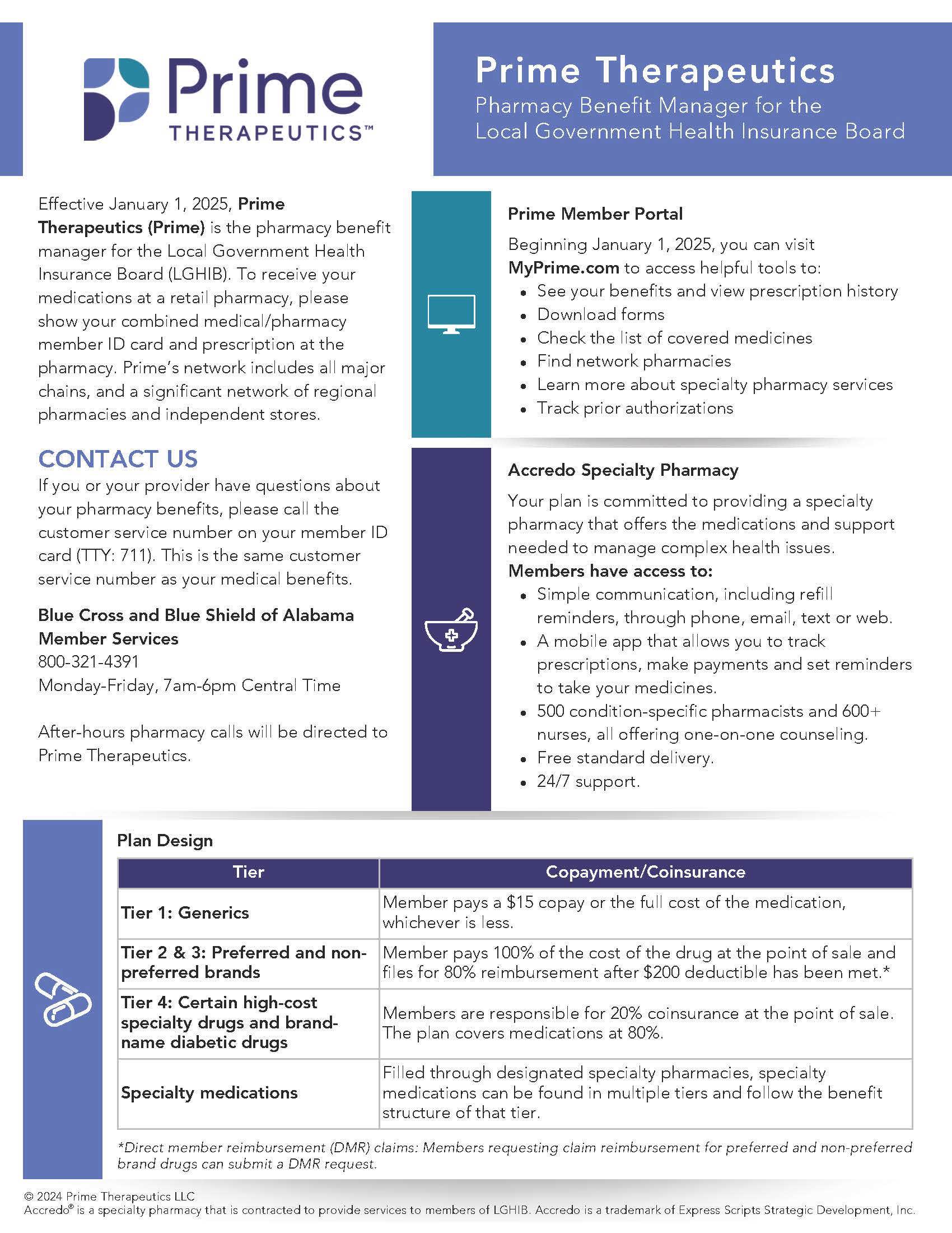 Prime therapeutics benefit overview 2025